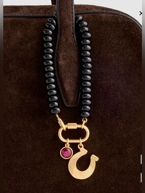 NWT MADEWELL Beaded Horseshoe Bag Charm